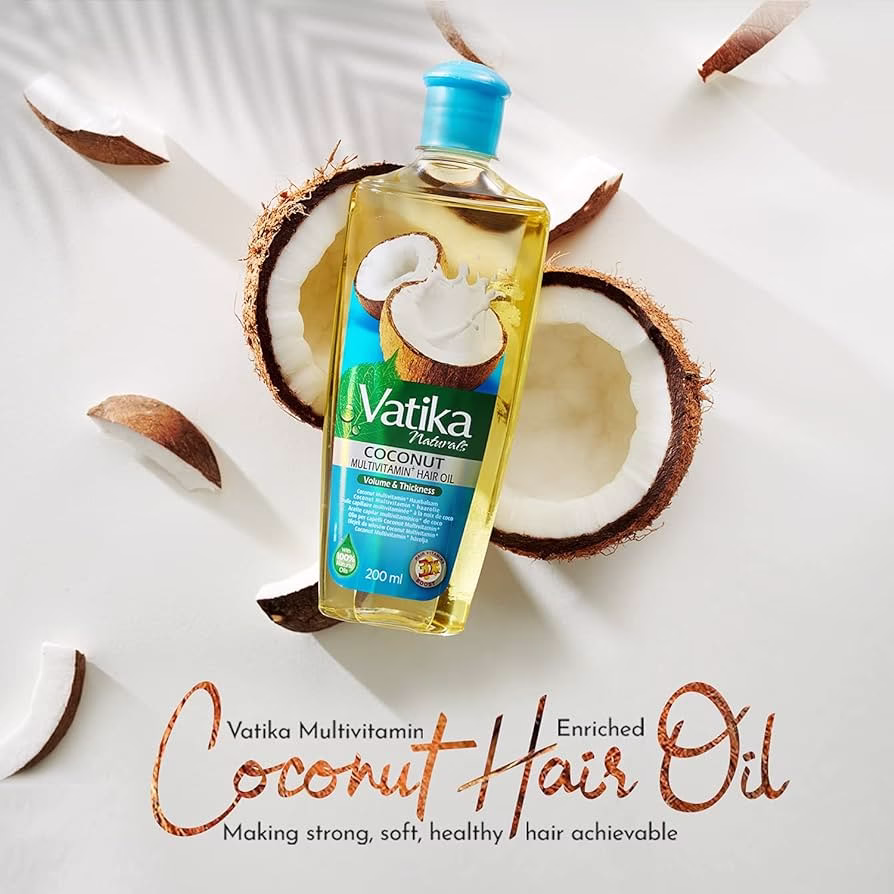 Vatika Naturals Coconut Multivitamins Hair Oil Volume and Thickness - Image 2