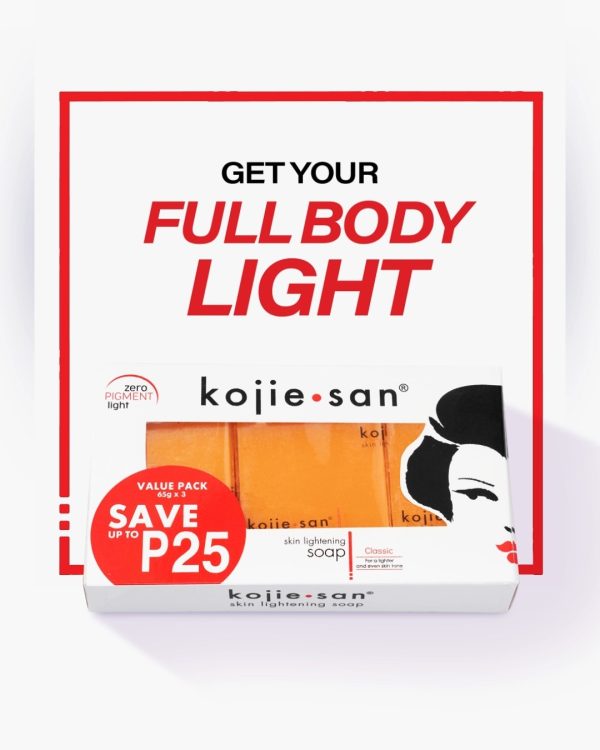 KOJIE SAN SKIN LIGHTENING SOAP 65g ( Pack Of 3 )