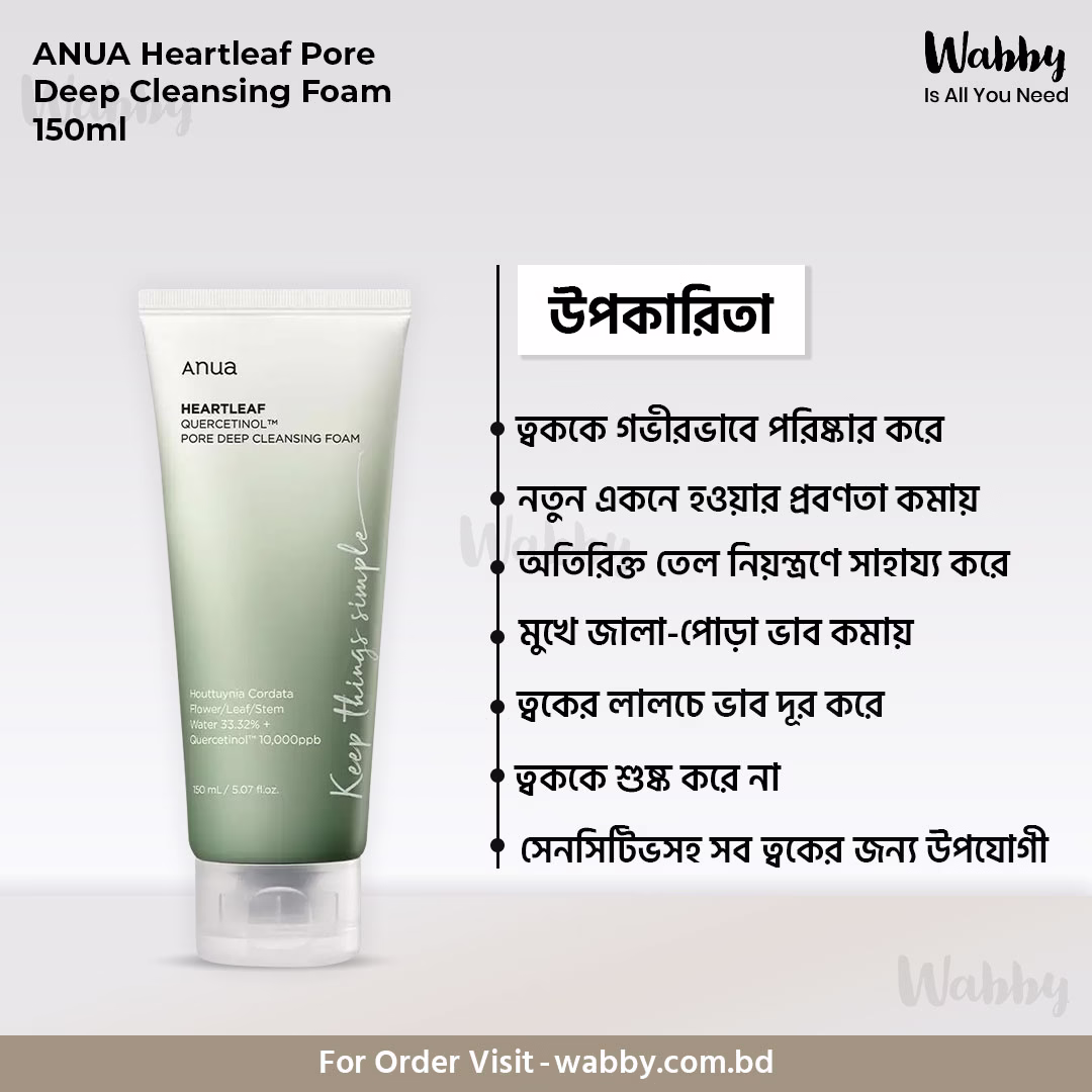 Anua Heartleaf Quercetinol Pore Deep Cleansing Foam